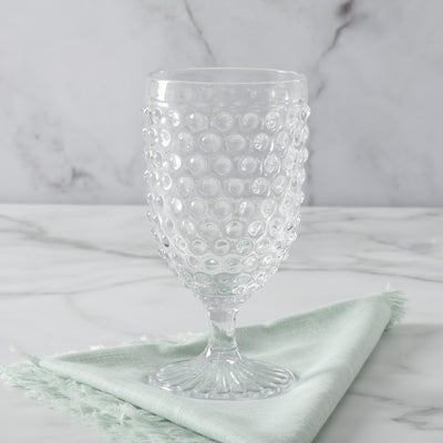 Chauncey 14.2-Ounce Hobnail Goblet