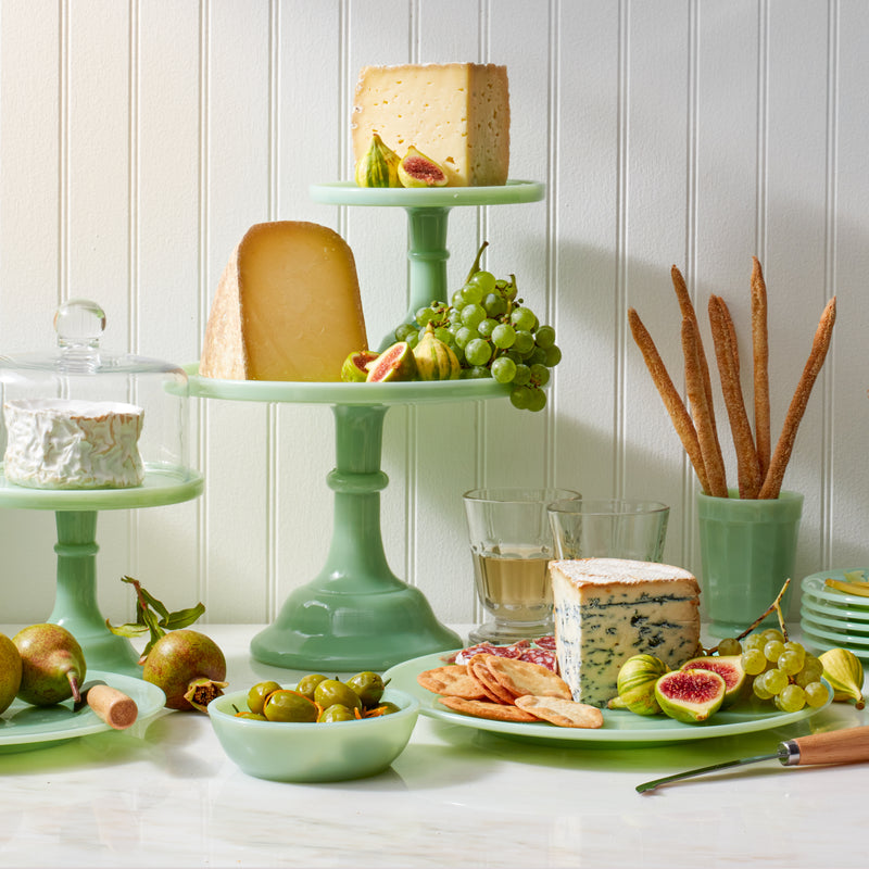 Jadeite Dessert Plates, Set of 4