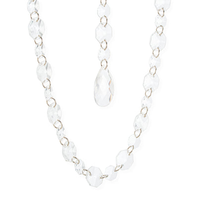 Faceted Crystal Chain Garland, Set of 2
