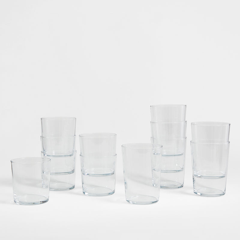 Martha Stewart 12-Piece Bowey Glassware Set