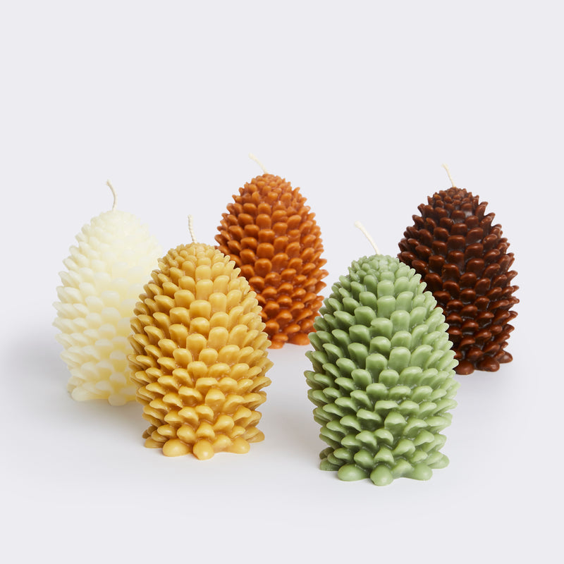 Large Figural Pine Cone Candle