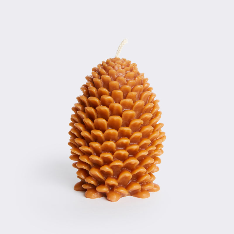 Large Figural Pine Cone Candle