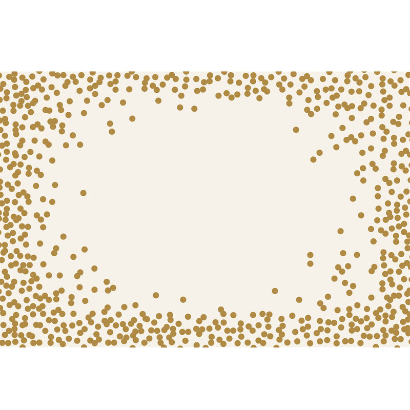 Gold Confetti Placemats, Set of 24
