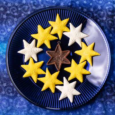Six Point Star Springerle Cookie Mold