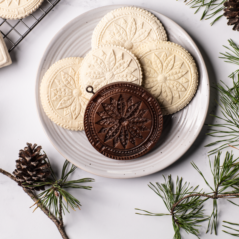 Poinsettia Springerle Cookie Mold