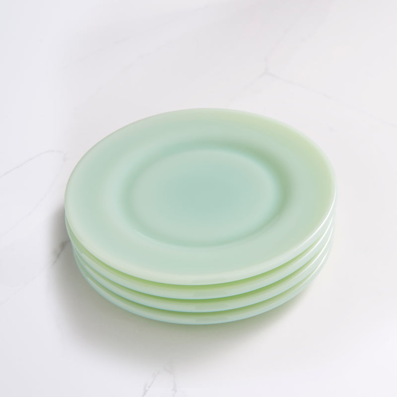 Jadeite Dessert Plates, Set of 4