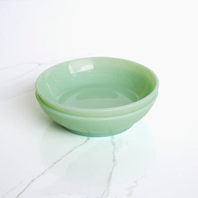 Medium Jadeite Shallow Bowls, Set of 2