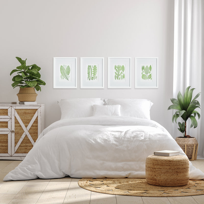 Assorted Leaf Prints, Set of 4