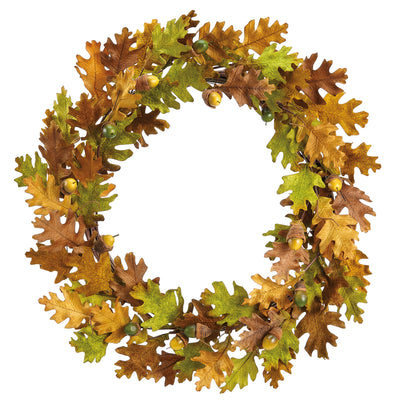 Faux Oak Leaf 16" Wreath