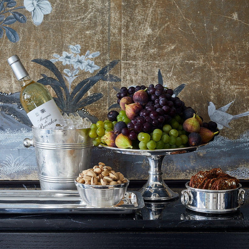 Vintage-Inspired Silver Plated Wine Bucket