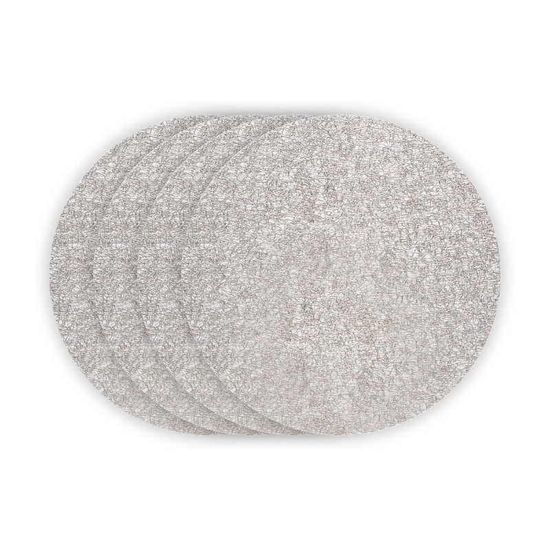 Chilewich Metallic Lace Round Placemats, Set of 4