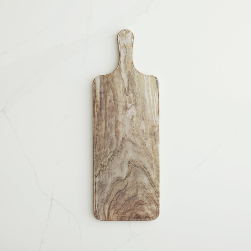Desert Wood Melamine Serving Tray, 16.9"x 5.9"